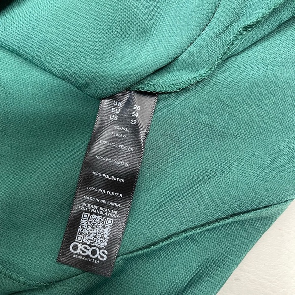 Asos womens plus size curve wrap midi dress size 22 - Picture 9 of 11